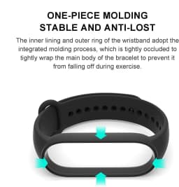 Bracelet for Mi band 7 6 Strap Sport Silicone Miband4 miband 5 Wrist correa Replacement Wristband for xiaomi Mi band 4 3 5 strap