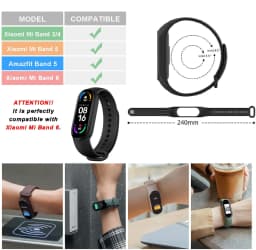 Bracelet for Mi band 7 6 Strap Sport Silicone Miband4 miband 5 Wrist correa Replacement Wristband for xiaomi Mi band 4 3 5 strap