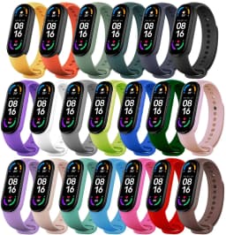 Bracelet for Mi band 7 6 Strap Sport Silicone Miband4 miband 5 Wrist correa Replacement Wristband for xiaomi Mi band 4 3 5 strap