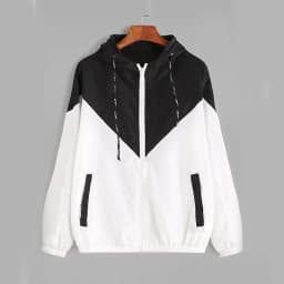 New Outdoor Jacket Coat Womens Long Sleeve Patchwork Thin Skin Suits Hooded Zip Stitching Outwear Coat Running Sport Jacket