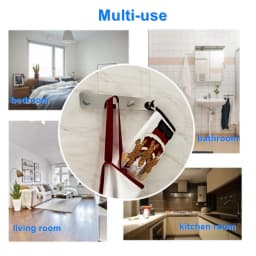 1Pack Stainless Steel Coat Hooks Screw-in & Stick-on Rustproof Coat Racks for Wall Mounted, Door Hangers for Bedroom