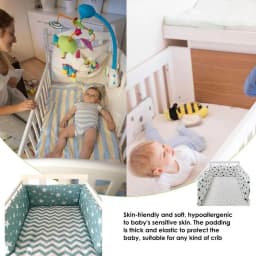 Hot Sale Baby Crib Bumper Cotton Thicken One-piece Crib Around Cushion Cot Protector Pillows Newborns Room Bedding Decor
