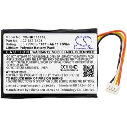 CameronSino Battery for Harman/Kardon Neo HKNEOBRNBSG fits Harman/Kardon 02-553-3494 Speaker Battery 1000mAh 3.70V Li-Polymer