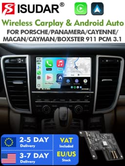 ISUDAR Carplay Module For Porsche/Panamera/Cayenne/Macan/Cayman/Boxster 911 718 PCM 3.1 Android Auto AI Box Multimedia