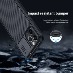 for Apple iPhone 14 13 12 Pro Max Phone Case,NILLKIN Camera Protection Slide Protect Cover Lens Protection Case for iPhone 12 5G