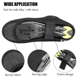 ROCKBROS Winter Cycling Shoe Cover MTB Warmer Overshoes Bike Bicycle Shoes Covers Reflective Windproof Waterproof Protector