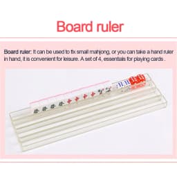 U-shape Ruler Special Mini Mahjong Travel Mahjong Racks Parties Mahjong Games Outdoor Camping Mini Mahjongs