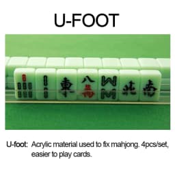 U-shape Ruler Special Mini Mahjong Travel Mahjong Racks Parties Mahjong Games Outdoor Camping Mini Mahjongs