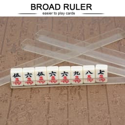 U-shape Ruler Special Mini Mahjong Travel Mahjong Racks Parties Mahjong Games Outdoor Camping Mini Mahjongs