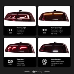 AKD Tail Lamp for VW Passat B7 EU Version LED Tail Light 2012-2016 Magotan Rear Fog Brake Turn Signal Automotive Accessories