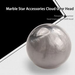 Universal Gear Shift Shifter Knob Acrylic Marble Round Ball Gear Shift Knob With 3 Adapters Charming