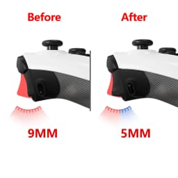 eXtremeRate FLEXOR Rubberized Side Rails Grips Trigger Stop Kit for Xbox Core Wireless Controller, Trigger Stopper Handle Grips