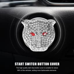 2021 New Car Engine Ignition Start Stop Button Cover With Diamond Start Switch Button Emblem Cover For Car Interior Accessories