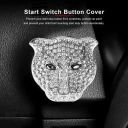 2021 New Car Engine Ignition Start Stop Button Cover With Diamond Start Switch Button Emblem Cover For Car Interior Accessories