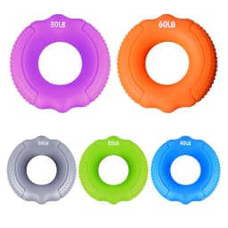 Hand Grip Silicone Adjustable Hand Gripper Arm Forearm Strengthener Trainers 20-100LB Home Gym Grip Ring Muscle Trainer