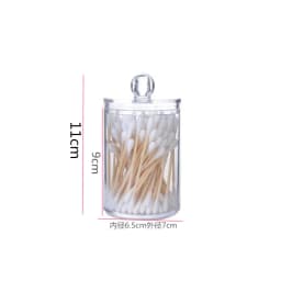 Transparent Cotton Swab Box, Clear Acrylic Organizer, Makeup Pads Storage Box, Desktop Organizer, Jewelry Case for Cosmetics