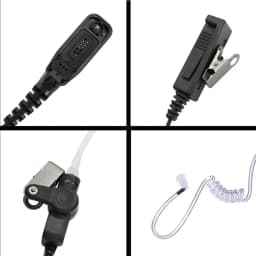 2-Wire Surveillance Earpiece For XPR6350 XPR6380 XPR6550 XPR7350 XPR7550 XPR7580 XPR7350e XPR7550e Portable Two Way Radio