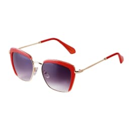 SORVINO Fashion Square Women's Sunglasses Luxury Brand Metal Half Frame Sunglasses Trend 2024 Vintage Red Pink Shades UV400