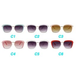 SORVINO Fashion Square Women's Sunglasses Luxury Brand Metal Half Frame Sunglasses Trend 2024 Vintage Red Pink Shades UV400