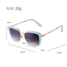 SORVINO Fashion Square Women's Sunglasses Luxury Brand Metal Half Frame Sunglasses Trend 2024 Vintage Red Pink Shades UV400