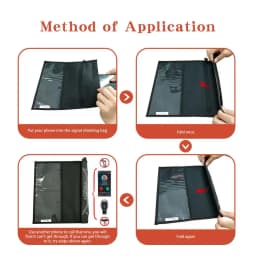 Car Key Signal Blocker Case Faraday Cage Fob Pouch Keyless RFID Blocking Bag For Ipad laptop RFID blocking signal zipper bag