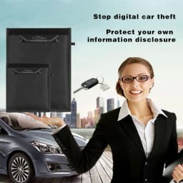 Car Key Signal Blocker Case Faraday Cage Fob Pouch Keyless RFID Blocking Bag For Ipad laptop RFID blocking signal zipper bag
