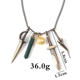 Lady Dimitrescu's Daughter Daniela Bela Pendant Necklaces for Women Game R Evil 8 Village Cosplay Necklace for Fans Jewelry Gift