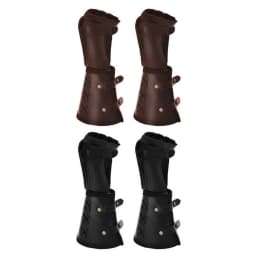 1Pair Retro Medieval Retro Gauntlets Leather Arm Cuff Armor Vambrace Cosplay Steampunk Armor Wrist Bandage Bracer