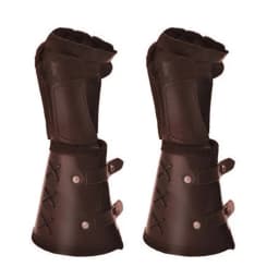 1Pair Retro Medieval Retro Gauntlets Leather Arm Cuff Armor Vambrace Cosplay Steampunk Armor Wrist Bandage Bracer