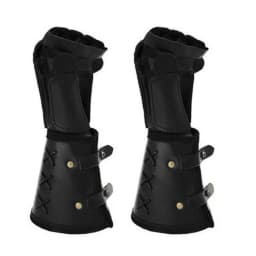 1Pair Retro Medieval Retro Gauntlets Leather Arm Cuff Armor Vambrace Cosplay Steampunk Armor Wrist Bandage Bracer