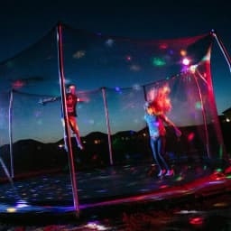 Trampoline Lights USB Powered LED Safe Trampoline Lights Party Atmosphere Night LED Lamp For Trampoline Accessories