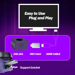 BitFunx NGC To Digital HDMI Converter Adapter Line Doubler and SD2SP2 MicroSD Card Reader Adapter For All Gamecube Game Consoles