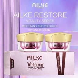 AILKE Face Cream With Hyaluronic Acid, Whitening, Moisturizing, Reduce Wrinkles, Dark Spots, for All Skin Types Beauty Set