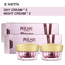 AILKE Face Cream With Hyaluronic Acid, Whitening, Moisturizing, Reduce Wrinkles, Dark Spots, for All Skin Types Beauty Set