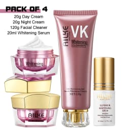 AILKE Face Cream With Hyaluronic Acid, Whitening, Moisturizing, Reduce Wrinkles, Dark Spots, for All Skin Types Beauty Set
