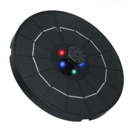 Solar Pump With 8 LED Free Standing Floating Solar Bird Bath Water Pumps For Garden Product Floating Water Fountain Garden Decor