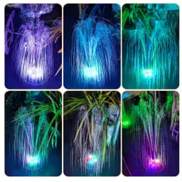 Solar Pump With 8 LED Free Standing Floating Solar Bird Bath Water Pumps For Garden Product Floating Water Fountain Garden Decor