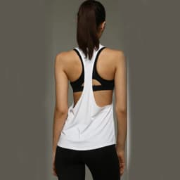 Women Sleeveless Racerback Yoga Shirts Sport Singlet Athletic Fitness Sport Tank Tops Workout Gym Running Training Pilates Vest