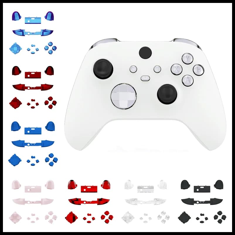 eXtremeRate Replacement Buttons LB RB LT RT Bumpers Triggers D-pad ABXY Start Back Share Keys for Xbox Core Wireless Controller