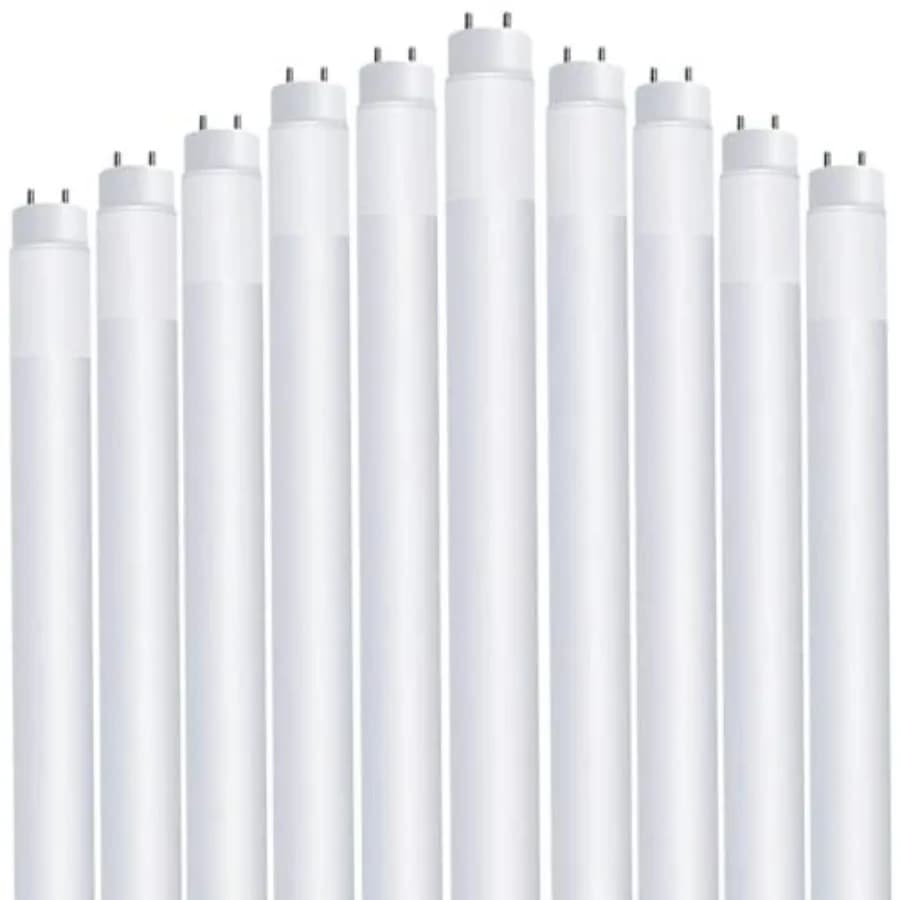 LED 4Feet Bulbs T8, 32 Watt Equivalent, Type A Tube Light, Plug and Play, T8 LED Tubes, LED Fluorescent Replacement, Frosted, T