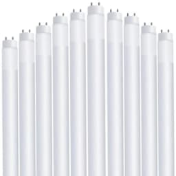 LED 4Feet Bulbs T8, 32 Watt Equivalent, Type A Tube Light, Plug and Play, T8 LED Tubes, LED Fluorescent Replacement, Frosted, T