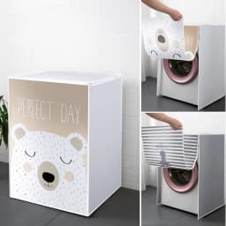 Drum Washing Machine Cover Dust Cover Clean Waterproof Dust Cover Front Loading Washing Machine Cover Household Accessories