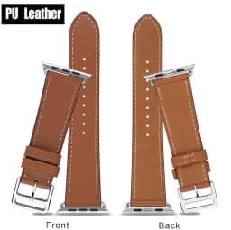 Leather band for Apple watch strap 44mm 40mm 45mm 41mm 38mm 42mm 49mm 45 mm Single tour bracelet iWatch series 7 6 3 se Ultra 8