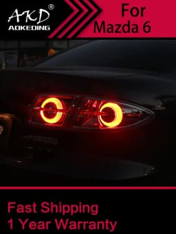 Car Lights for Mazda 6 LED Tail Light 2003-2015 Mazda6 Rear Stop Lamp Brake Signal DRL Reverse Automotive Accessories