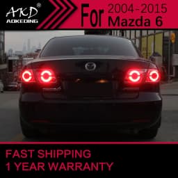 Car Lights for Mazda 6 LED Tail Light 2003-2015 Mazda6 Rear Stop Lamp Brake Signal DRL Reverse Automotive Accessories