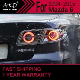 Car Lights for Mazda 6 LED Tail Light 2003-2015 Mazda6 Rear Stop Lamp Brake Signal DRL Reverse Automotive Accessories