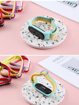 Bracelet for Xiaomi mi band 7 6 strap braided solo loop Elastic nylon pulseira Replacement belt correa mi band 5 4 3 strap