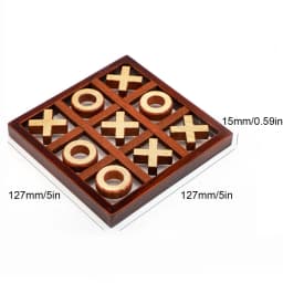 Classic Board Game Family Game Noughts And Crosses Game Wooden Family Board Game Set For Family Parties And Guests