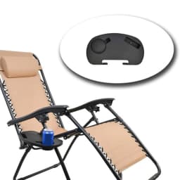 Folding Chair Tray Portable Travel Table Cup Drink Holder Beach Chair Tray For Camping Chair Accessories