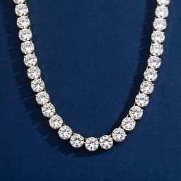 GUCY High Quality 10mm Tennis Chain Mens Zircon 1 Row CZ Iced Out Necklace Copper Hip Hop Jewelry Wholesale